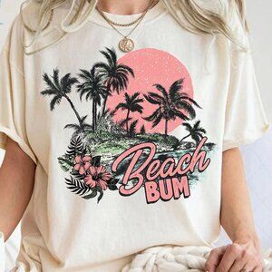 Retro Summer Shirt, Tropical Beach Tee T-Shirt
